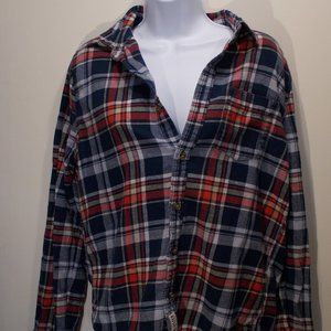 Hollister Flannel Shirt Long Sleeve Button Up